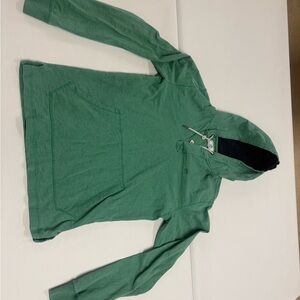 Southern Tide Heathered Seafoam Green Hoodie with Navy Lining